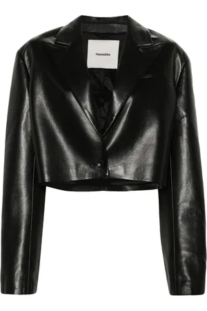 Nanushka Cropped enkeltradet Aidula blazer