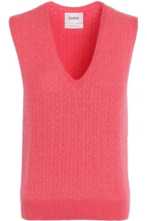 Barrie Kashmirtop med V-hals