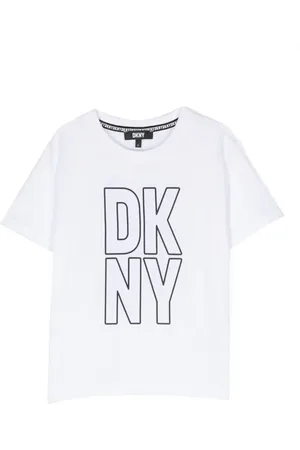 DKNY T-shirt med logotryk