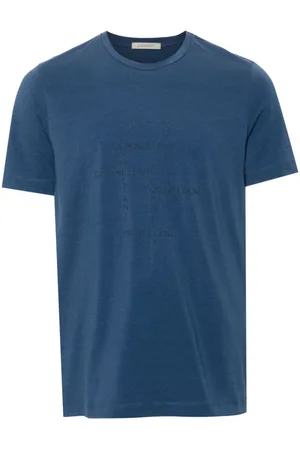 corneliani T-shirt med logo-applikation