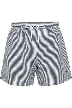 HUGO BOSS Stribede Velvetfish badebukser