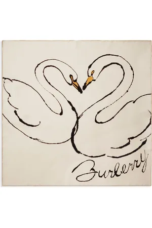 Burberry Tørklæde med svanetryk