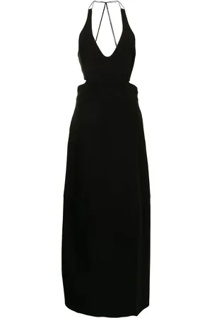 Victoria Beckham Lang kjole med halterneck
