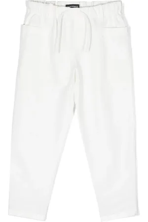 Emporio Armani Ensfarvede joggingbukser
