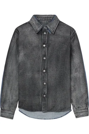 Maison Margiela Denimnederdel med paneler og slitageeffekt