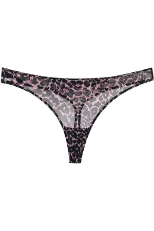 Marlies Dekkers Gennemsigtige g-streng med leopardtryk