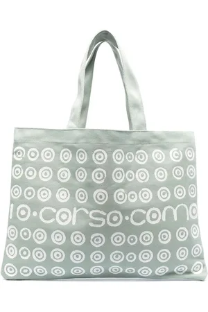10 CORSO COMO Polkaprikket tote med logotryk