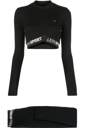 Philipp Plein Leggings-sæt i tyl med logotryk