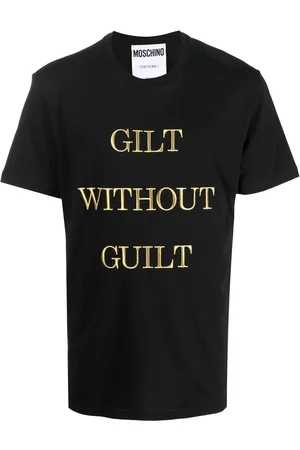 Moschino Kortærmet T-shirt med slogantryk