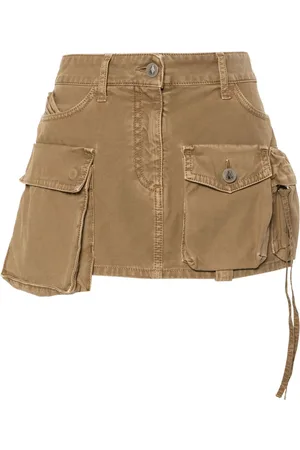 The Attico Kort Fay cargo-denimnederdel