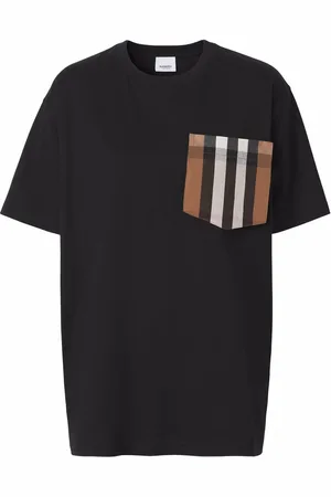 Burberry T-shirt med ternet lomme