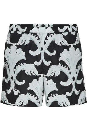 VALENTINO GARAVANI Badeshorts med elastisk talje og abstrakt tryk
