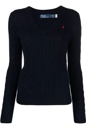 Ralph Lauren Kabelstrikket Polo Pony trøje
