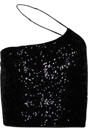 Oseree Cropped top med pailletudsmykning