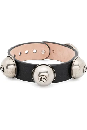 Acne Studios Armbånd i læder med nitte-udsmykning