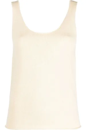 Aspesi Strikket vesttop med rund hals