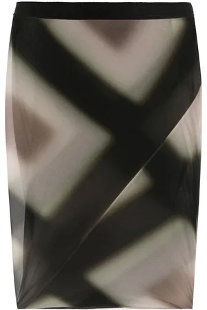 Rick Owens Midi-nederdel med mønster