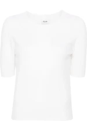 Allude Strikket top med rund hals