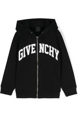 Givenchy Hættetrøje med logotryk og lynlås