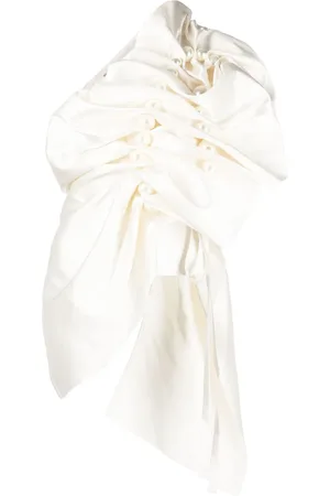 KIMHEKIM Asymmetrisk bluse med smocksyning