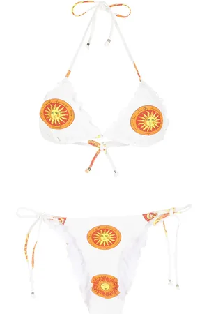 AMIR SLAMA Biquini bikini med grafisk tryk
