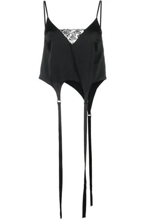 SSHEENA Camisole-top med blondepanel