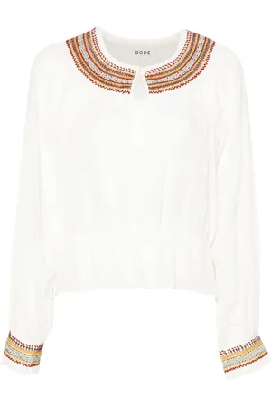 BODE Broderet bluse