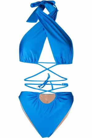 Noire Swimwear Badedragt med halterneck og lattice-rem