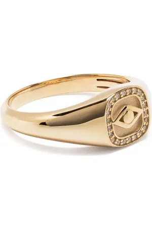 Sydney Evan Evil Eye-ring i 14 karat guld med diamant