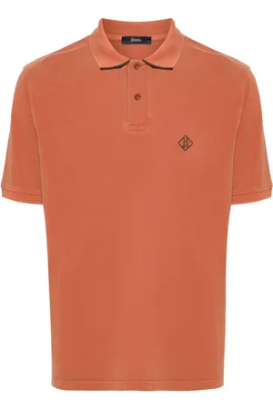 HERNO Polo med broderet logo