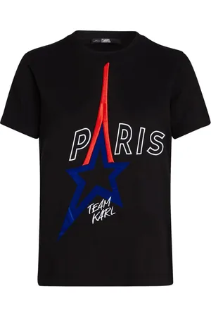 Karl Lagerfeld Paris T-shirt i økologisk bomuld