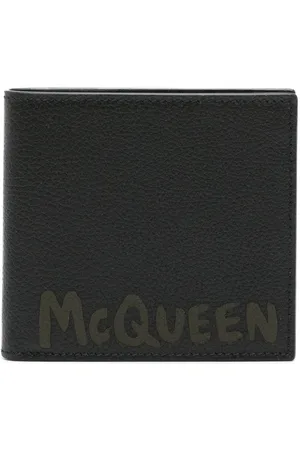 Alexander McQueen Graffiti foldepung i læder