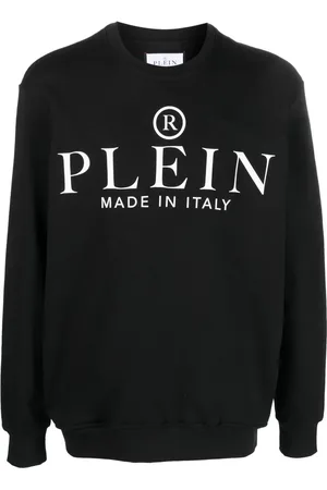 Philipp Plein Ribstrikket sweatshirt med logotryk