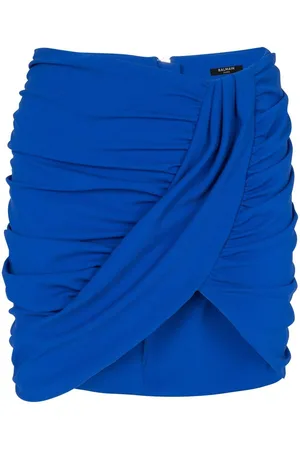 Balmain Kort nederdel med ruche-detalje