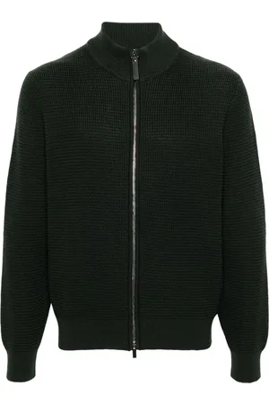 CANALI Vaffelstrikket cardigan