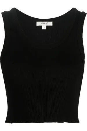 AGOLDE ærmeløs ribstrikket top