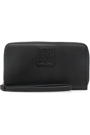 Armani Exchange Pung med logoplade og lynlås