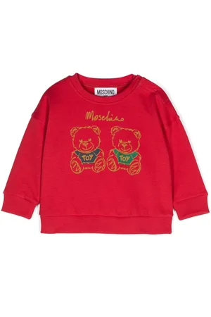 Moschino Sweatshirt med logoapplikation