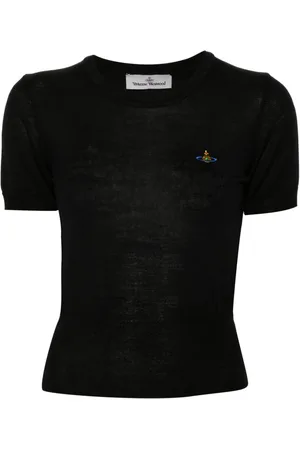 Vivienne Westwood Strikket top med orb-broderi