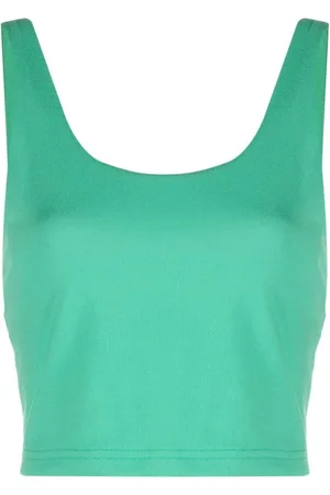 Ralph Lauren Cropped tanktop med dyb halsudskæring