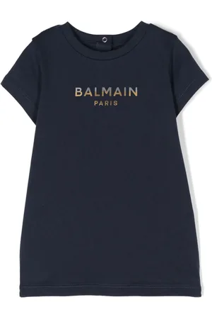 Balmain T-shirt-kjole med logotryk