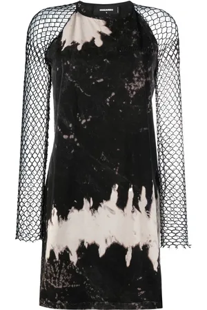 Dsquared2 Kort kjole med batiktryk