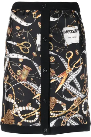 Moschino Kort nederdel med grafisk tryk