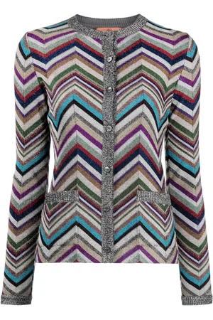 Missoni Top med zigzag-mønster og rund hals