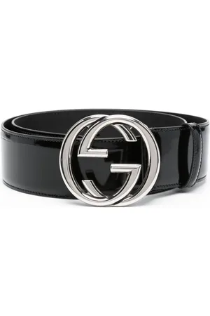 Gucci Læderbælte med sammenhængende G