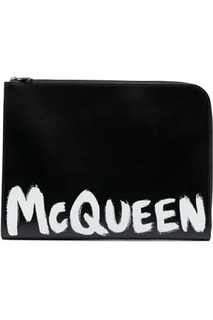 Alexander McQueen Graffiti clutch med logotryk