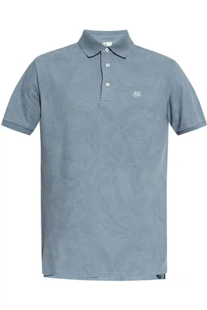 Etro Polo i piqué med paisleytryk