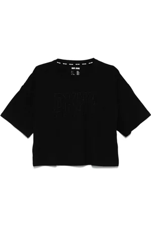 DKNY T-shirt med broderet logo