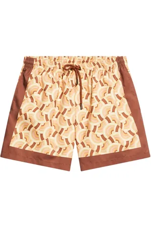 DRIES VAN NOTEN Badeshorts med geometrisk tryk