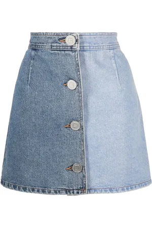KIMHEKIM Tofarvet denimnederdel